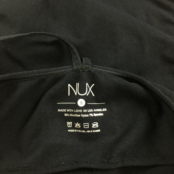 Nux Small Black Mesh Sides Workout Tank New - Picture 7 of 10